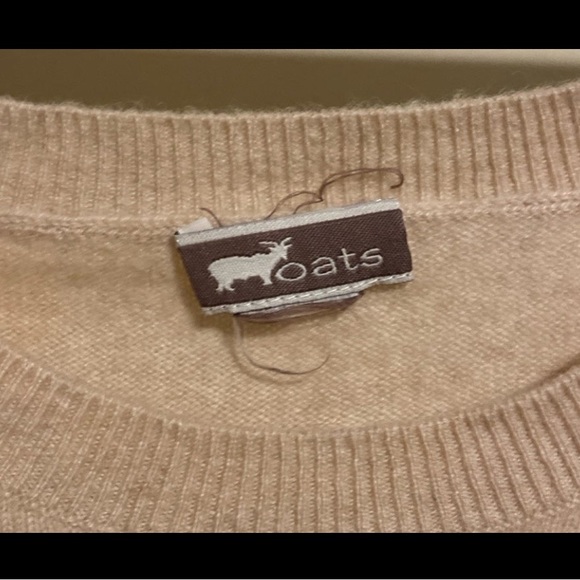 Oats Long Sleeve Beige Cashmere Sweater - XS/S - Picture 2 of 3